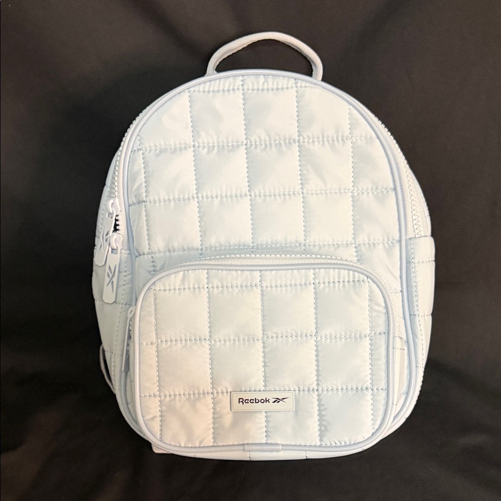 Reebok Light Blue Quilted Backpack